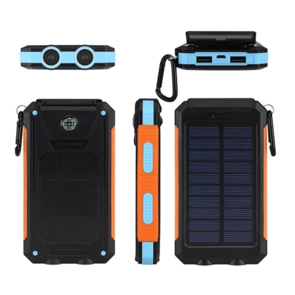 10000 mAh Solar Charger With Compass - Image 2