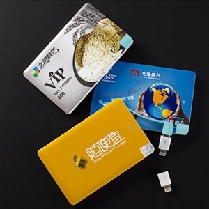Slim Pocket Full Color Credit Card Power Bank 2500mAh