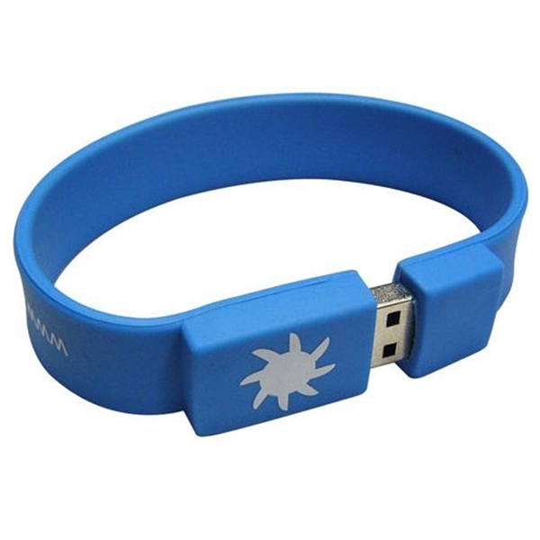 Silicone USB Flash Drive Wristband Bracelet