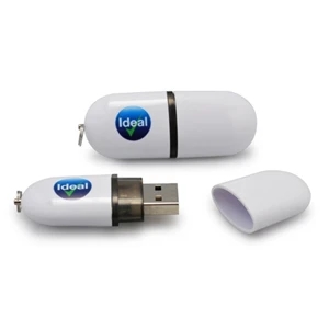 Classic Plastic USB Flash Drive with Rubber Finish