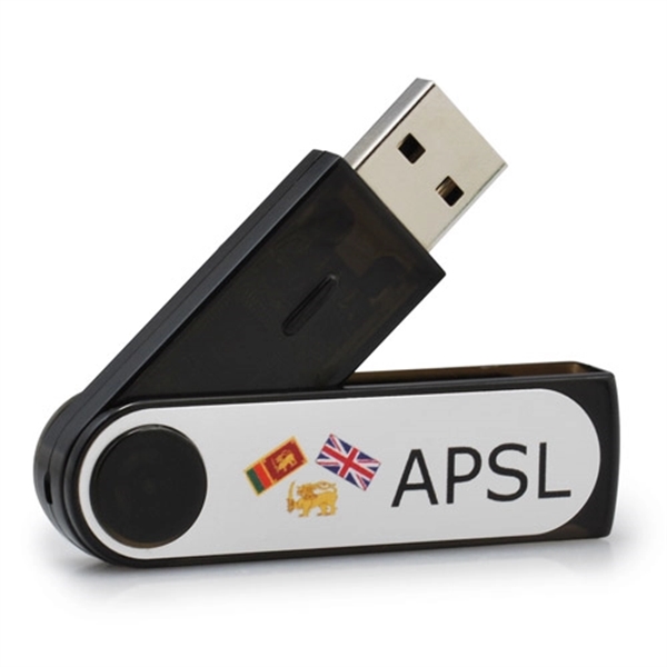 Transparent Swivel USB Flash Drive - Image 2