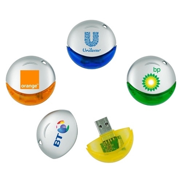 Plastic Smile USB Flash Drive - Image 1