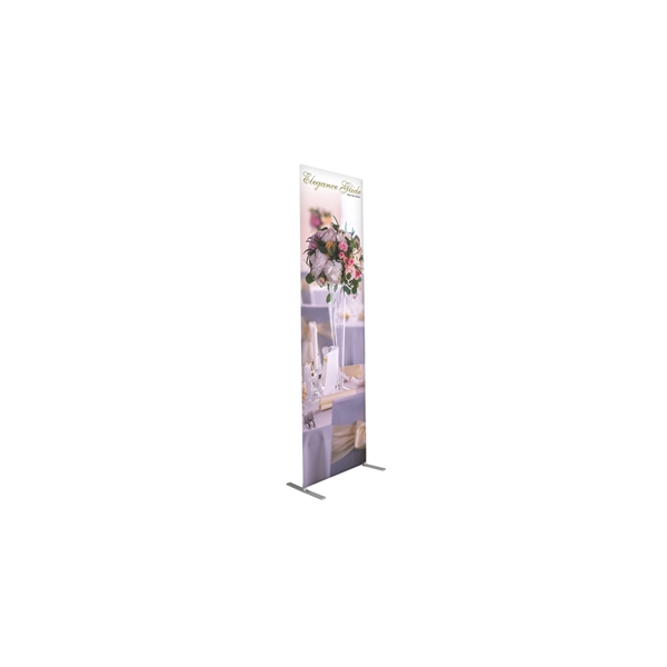 Elegance Glide Tension Fabric Banner Stand - Single-Sided