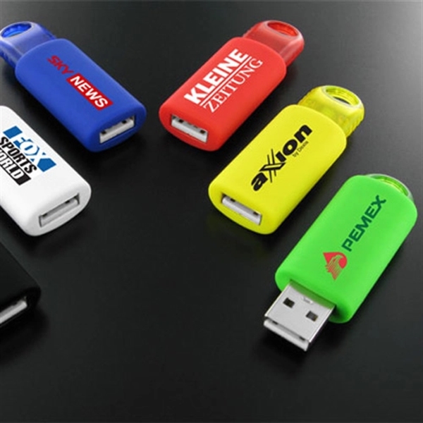 Free Shipping USB 2.0 Plastic Spring USB Flash Drive