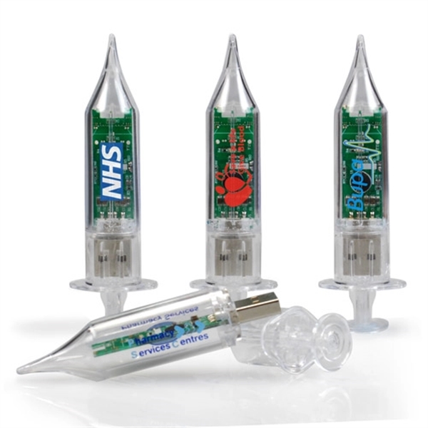 Plastic transparent Injector/ Syringe USB Flash Drive - Image 1