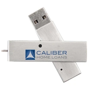 Free Shipping Custom Metal  Swivel USB Flash Drive.