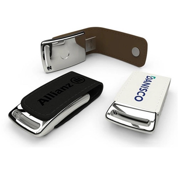 Luxury Leather USB Flash Drive - Image 1