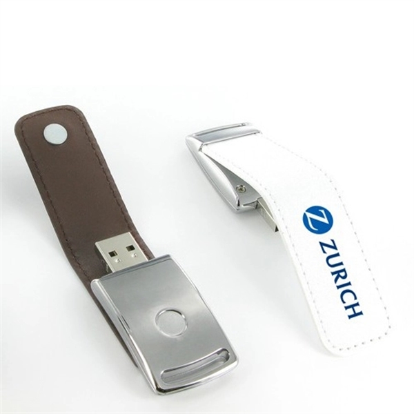 Luxury Leather USB Flash Drive - Image 2