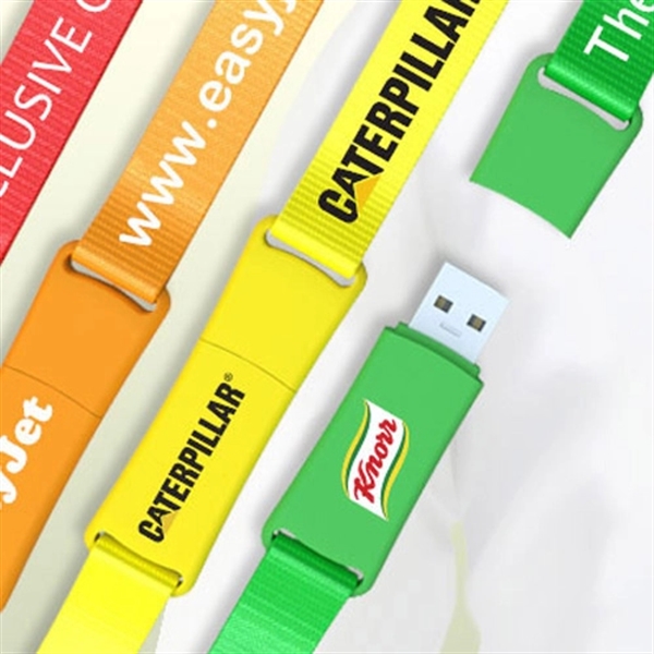 Custom New Style Lanyard USB Flash Drive - Image 1