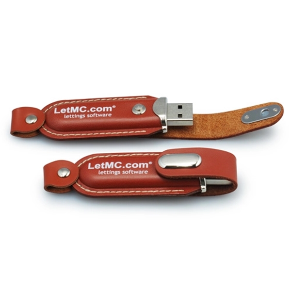 Leather USB Flash Drive - Image 1