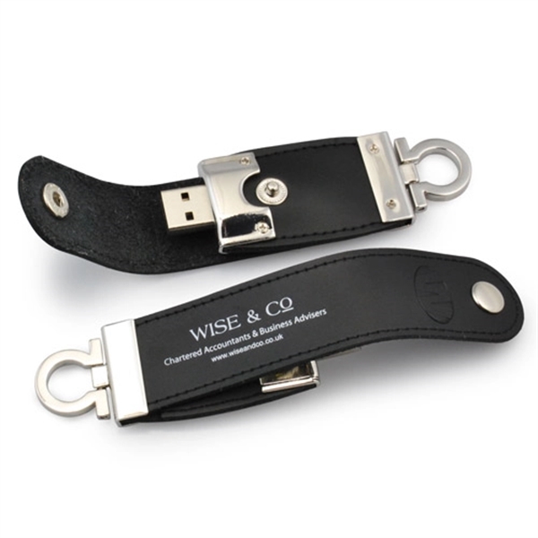 Luxry Leather USB 2.0 Storage Flash Drive - Image 1