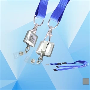Metal Color Badge holder with Lanyard