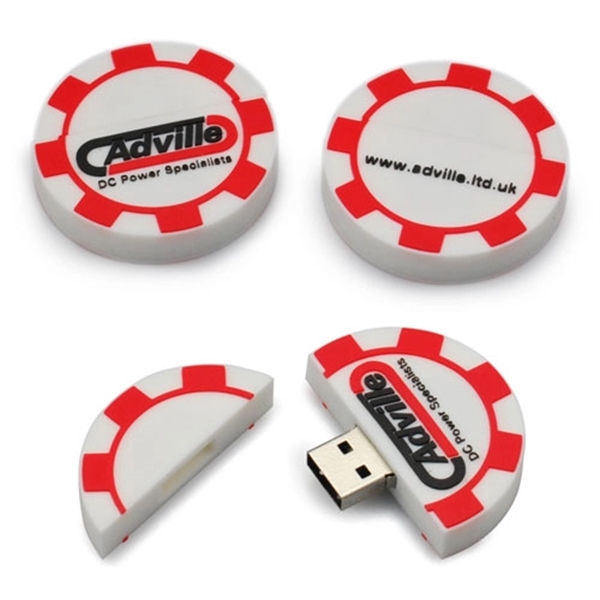 Quick Ship Personalized and Branded 2D/3DUSB Flash Drive - Image 1