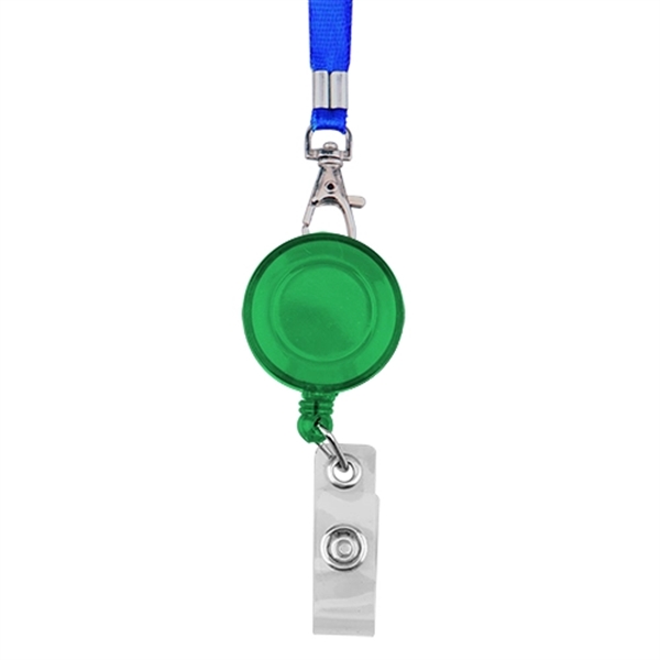 Round 24" Retractable Badge Holder with Lanyard - Image 3