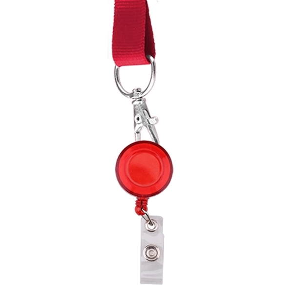 Round 24" Retractable Badge Holder with Lanyard - Image 5