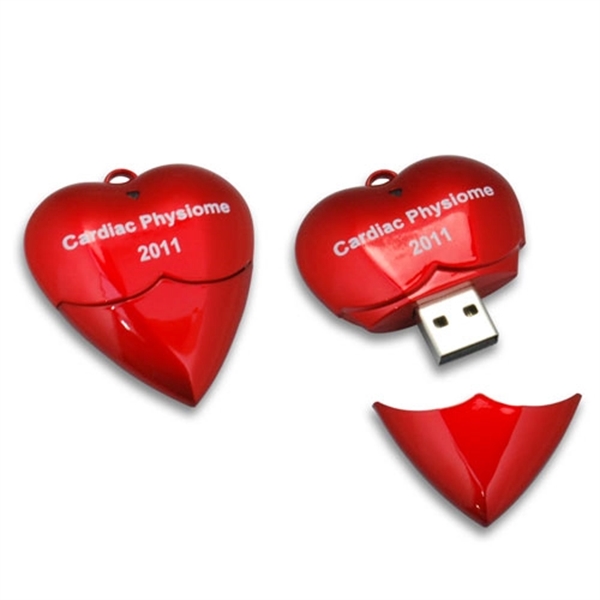 Heart Shape USB Flash Drive - Image 1