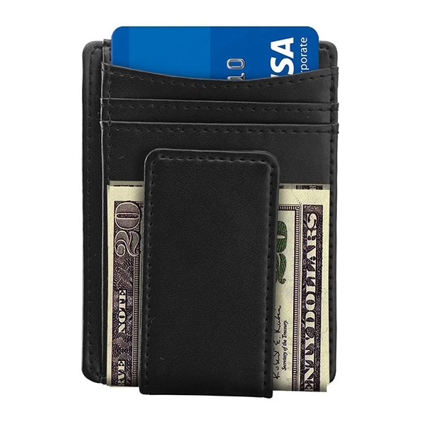 Leather Money Clip RFID Wallet - Image 2