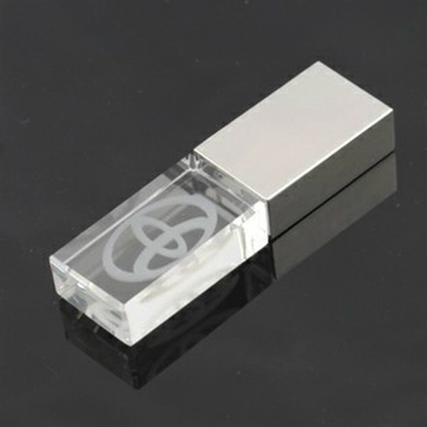 Captive and Modern 3D Crystal LED Light USB Flash Drive - Image 3