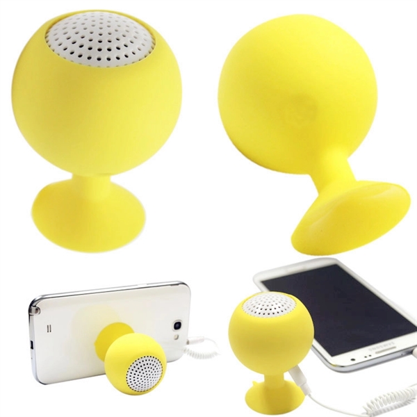 Silicone Waterproof bluetooth speaker with sucking function - Image 1