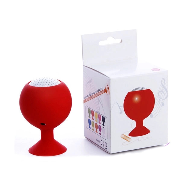 Silicone Waterproof bluetooth speaker with sucking function - Image 2