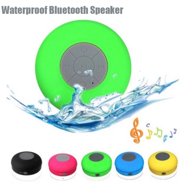 Bathroom waterproof bluetooth speaker with sucking - Image 1