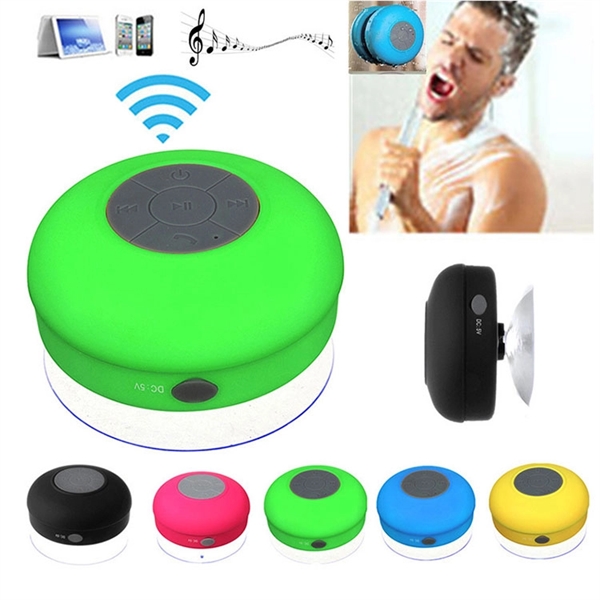 Bathroom wireless waterproof bluetooth speaker with sucker - Image 1