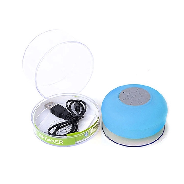 Silicone Waterproof Sucker Wireless Bluetooth Speaker - Image 2