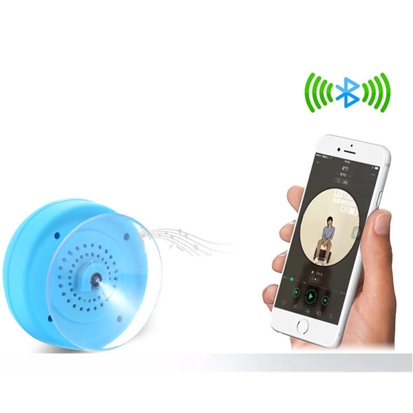 Customized Logo Waterproof Portable Bluetooth Shower Speaker - Image 3