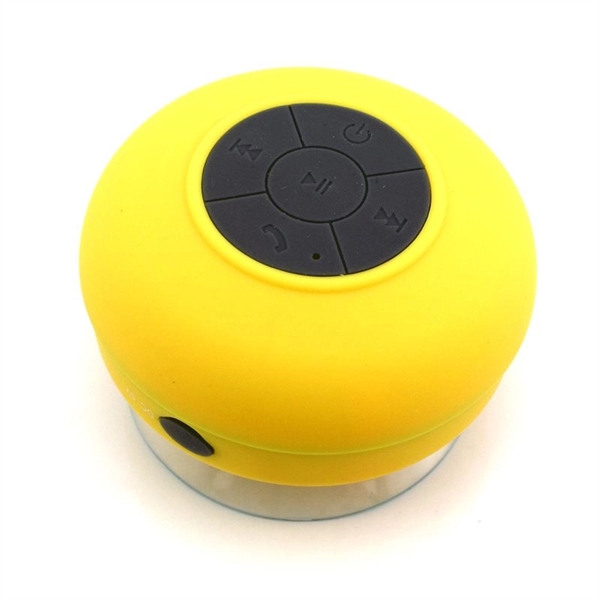 Silicone Waterproof Sucker Wireless Bluetooth Speaker - Image 1