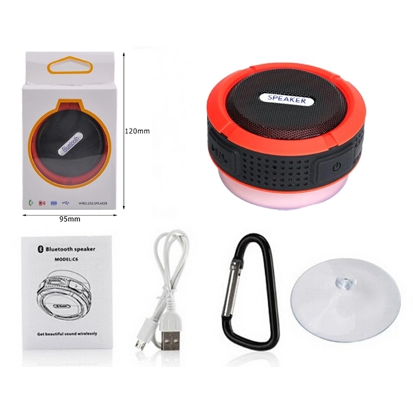 Custom Waterproof Sucker Shower Wireless Bluetooth Speaker - Image 3