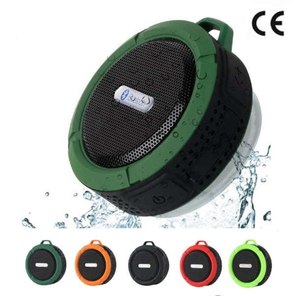 Custom Waterproof Sucker Shower Wireless Bluetooth Speaker - Image 1