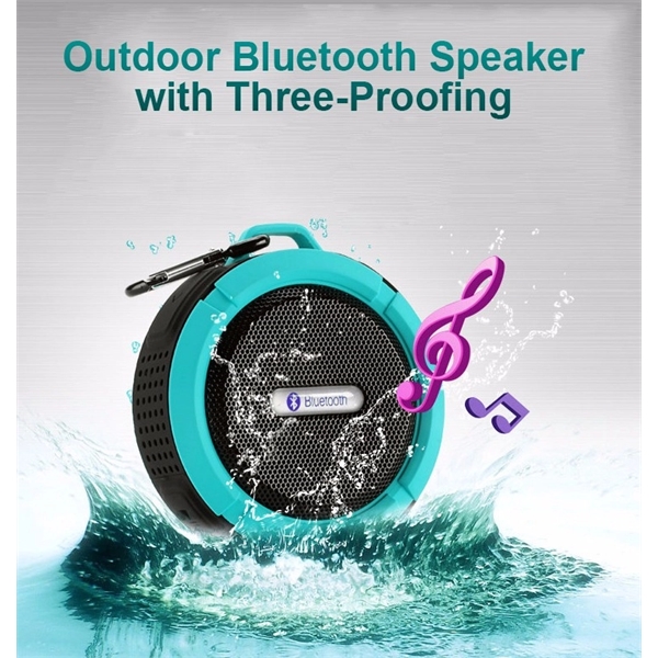 Waterproof Wireless Bluetooth Speaker with Sucker - Image 2