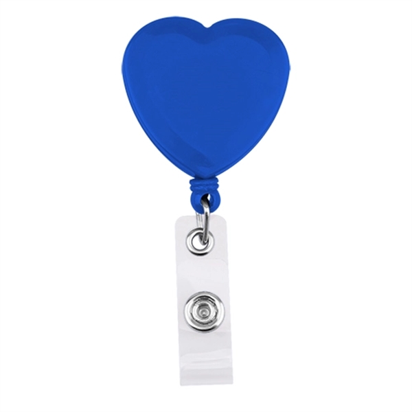 Heart Shape Retractable Badge Holder - Image 2
