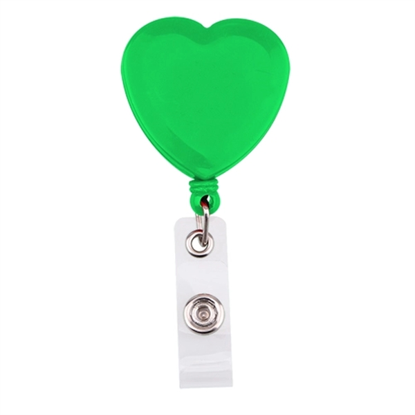 Heart Shape Retractable Badge Holder - Image 3