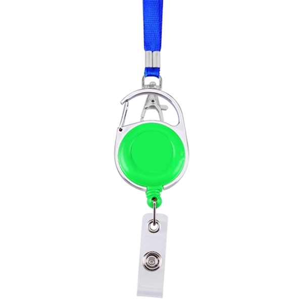 Round Shape Retractable Badge Holder with Lanyard - Image 4