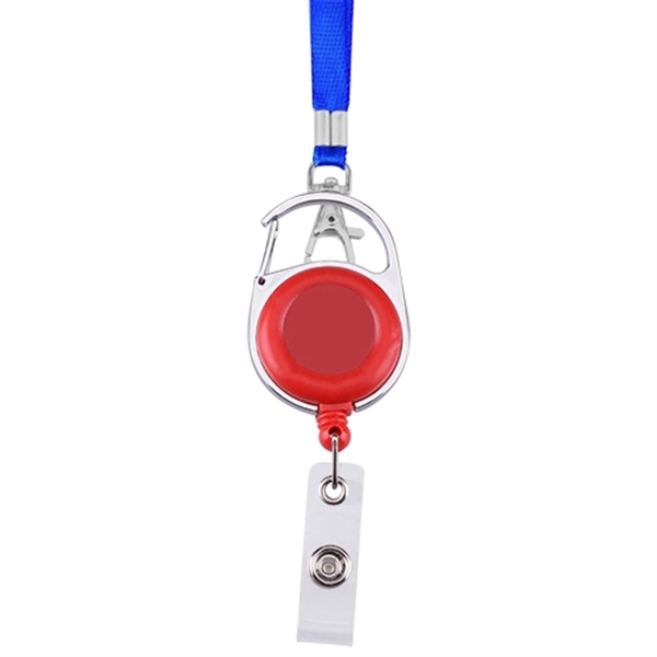 Round Shape Retractable Badge Holder with Lanyard - Image 6