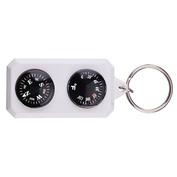 Compass and Thermometer Keychain - Image 3
