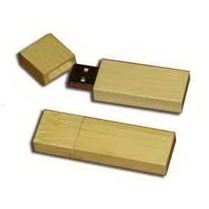 Bamboo USB Flash Drive With Square Edges