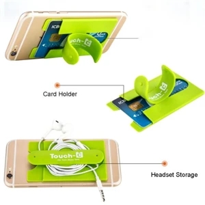 Full Color Imprint Smart Phone Wallet with Stand