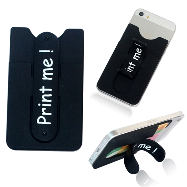 Silicone Phone Pockets with Snap Stand - Image 2