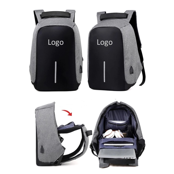 Anti-Theft Backpack with USB Charging Port - Image 1
