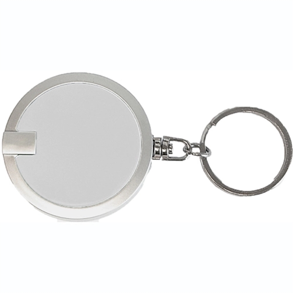 Deluxe Coaster Shape Round Flashlight Keychain - Image 8