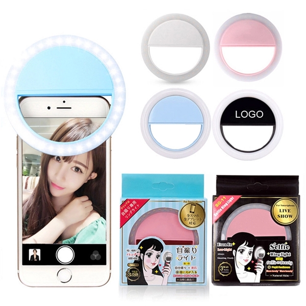 AAA Battery Powered Phone Selfie Round LED Ring Fill Light - Image 1