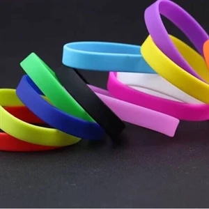 1/2" inch Colorful  Silicone Wristbands Bracelet