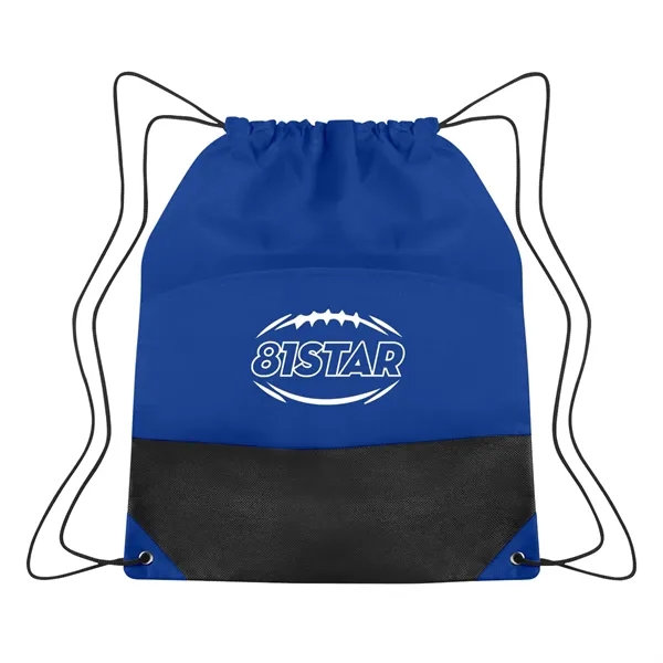 Non-Woven Two-Tone Drawstring Sports Pack - Image 2