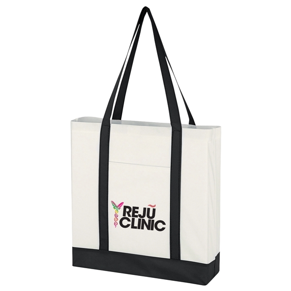 Non-Woven Tote Bag with Trim Colors - Image 2