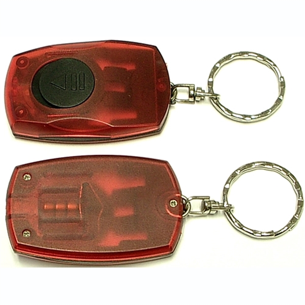 Rectangular LED Flashlight Key Chain - Image 4
