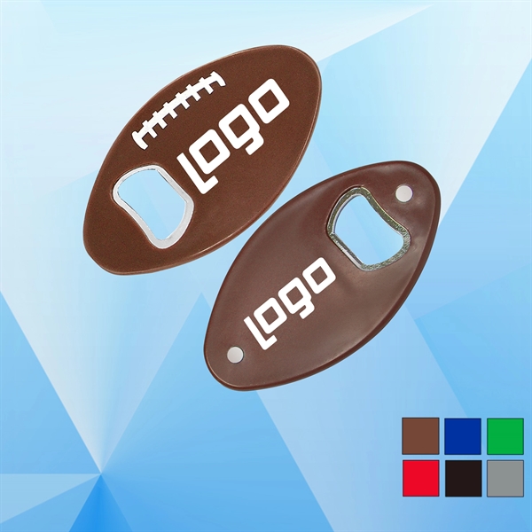 Football Shaped Magnetic Bottle Opener - Image 1