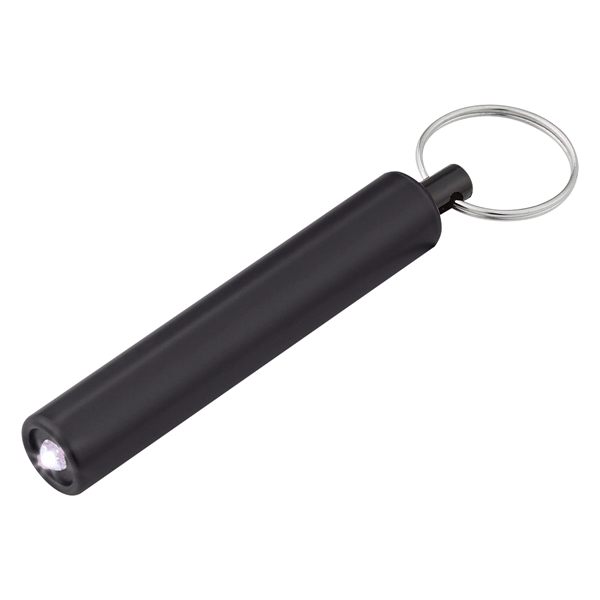 Mini Cylinder LED Flashlight Key Tag - Image 3