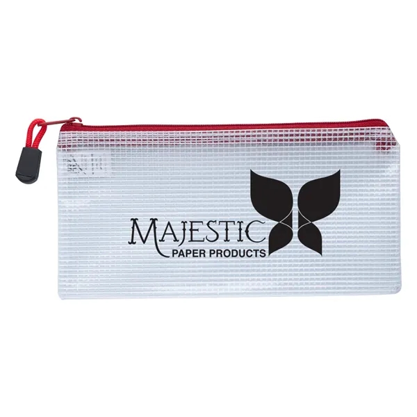 Clear Zippered Pencil Pouch - Image 2